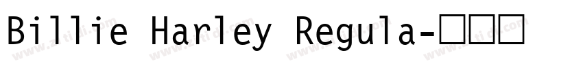 Billie Harley Regula字体转换